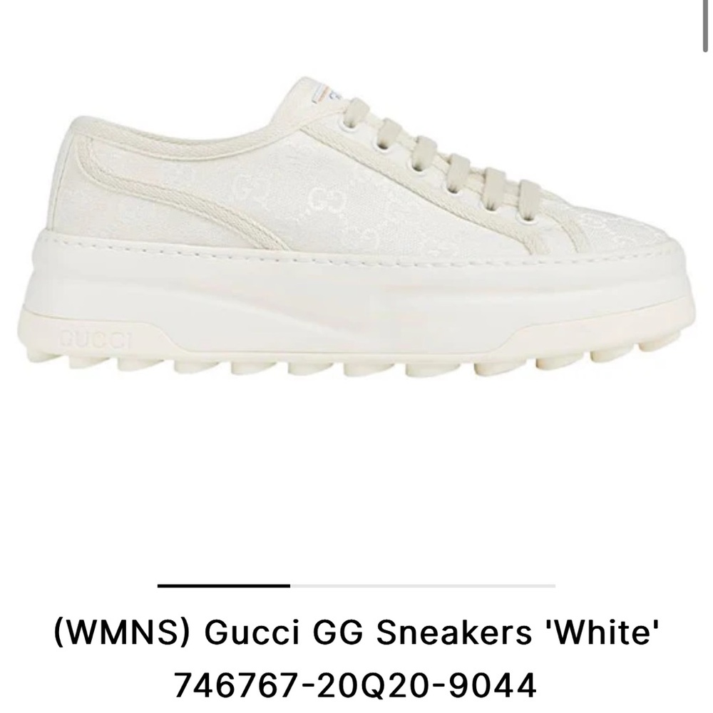 Brand new GUCCI GG platform sneakers.